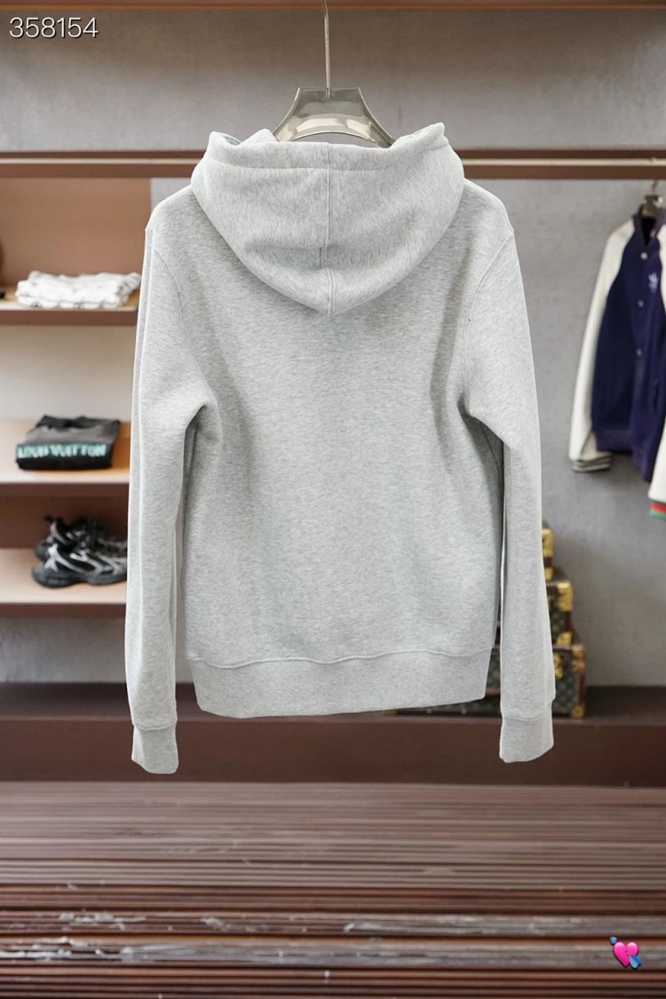 DiorDior classic CD embroidered hooded pure cotton men's fashionable casual hooded sweatshirt | Yooy