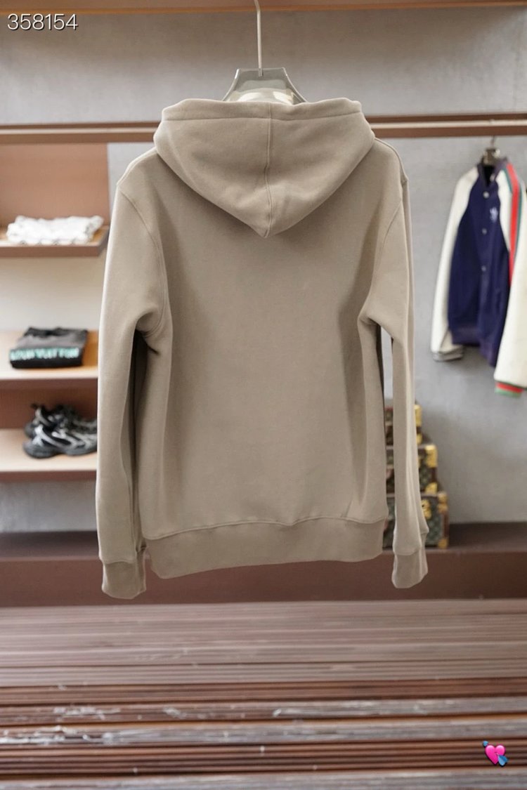 DiorClassic CD embroidered hooded pure cotton men's fashionable casual hooded sweatshirt | Yooybuy S