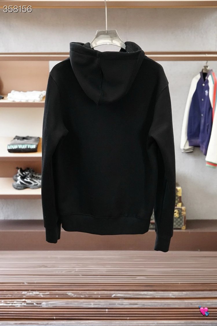 DiorDior classic CD embroidered hooded pure cotton men's fashionable casual hooded sweatshirt | Yooy