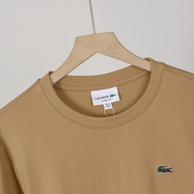 LACOSTE  French crocodile men's pure cotton round neck long sleeved T-shirt TH7307 | Yooybuy Spreads