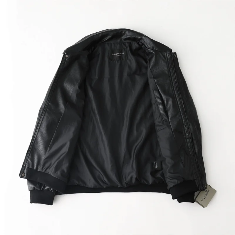 Balenciaga   Simulated PU leather jacket with loose fit | Yooybuy Spreadsheet
