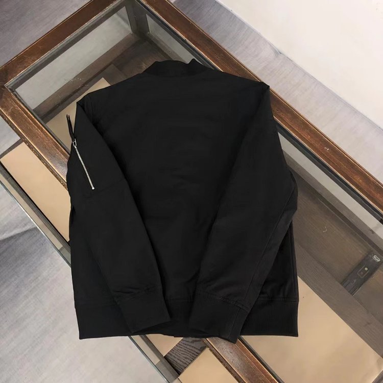 Prada men's jacket baseball collar zipper jacket cardigan solid color men's casual | Yooybuy Spreads