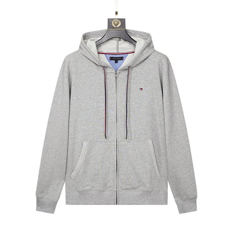 TommySweatshirt men's hooded cardigan Tommy men's sweatshirt casual hooded sweat