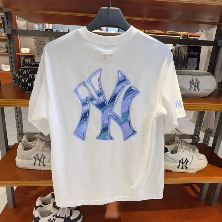 MLBLight luxury short sleeved t-shirt men's round neck half sleeved top unisex | Yooybuy Spreadsheet