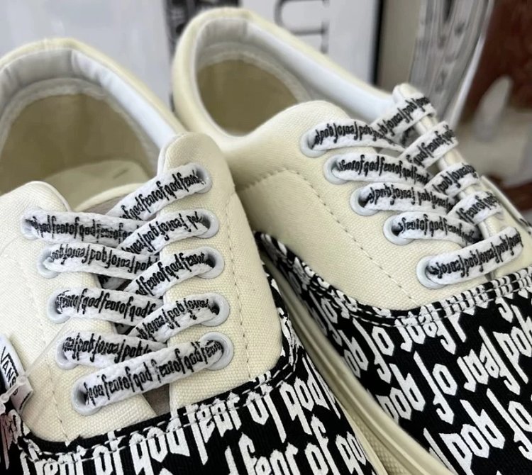 Vans board shoes, one foot low cut shoesFear of God x Vans Era 95 dx white black fog  | Yooybuy Spre