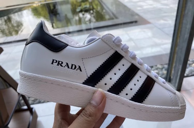 Adidas Shell Head Prada Co branded Board Shoes Sports and Leisure ShoesPRADA x adidas originals SUPE