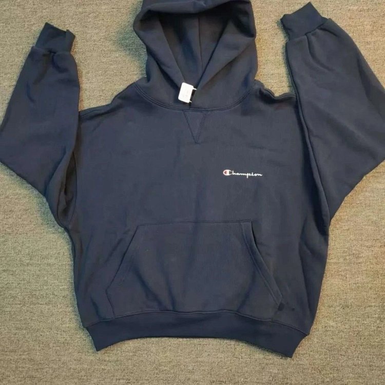 Champion 90s basic fleece sweatshirt jacket long sleeved perfect short wide boxy version ultimate wa