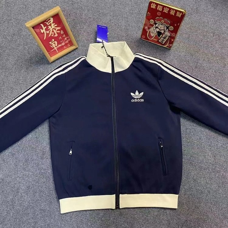 Adidas Clover Jacket Double Zipper Men's and Women's Embroidered Trendy Jacket | Yooybuy Spreadsheet