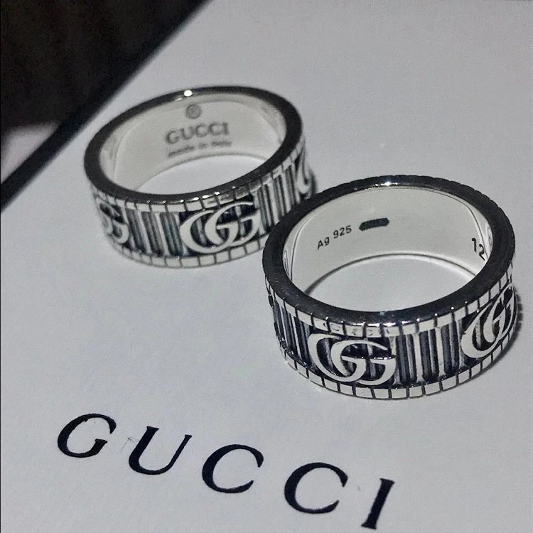 Couple Pair Ring 925 Silver Gucci GUUCI Vintage Double G Ring Vintage Vintage Vintage | Yooybuy Spre