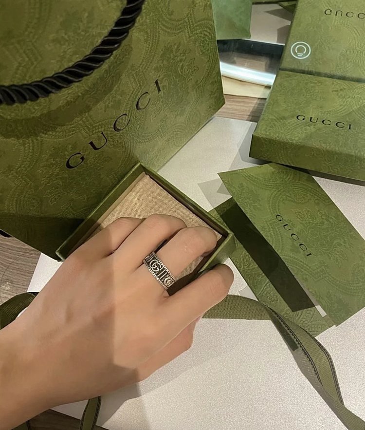 Couple Pair Ring 925 Silver Gucci GUUCI Vintage Double G Ring Vintage Vintage Vintage | Yooybuy Spre