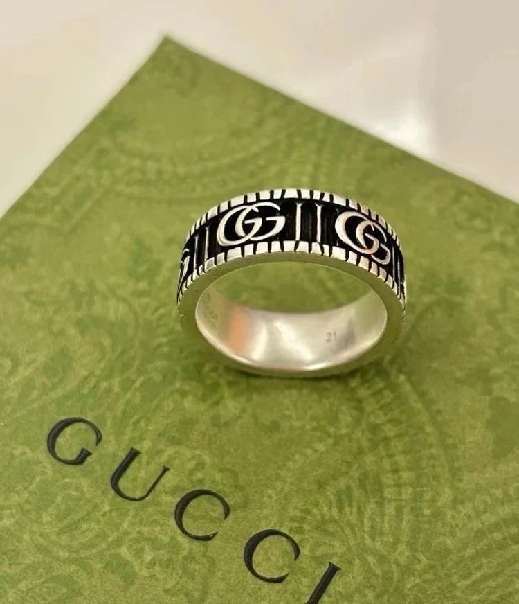 Couple Pair Ring 925 Silver Gucci GUUCI Vintage Double G Ring Vintage Vintage Vintage | Yooybuy Spre