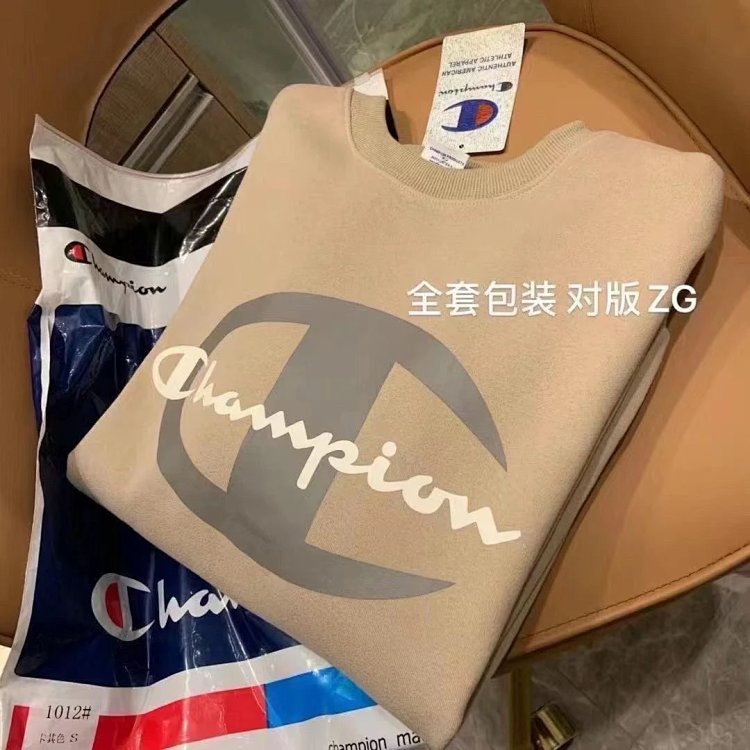 Champion plus velvet sweatshirt long sleeved unisex couple casual pullover sports top trendy | Yooyb