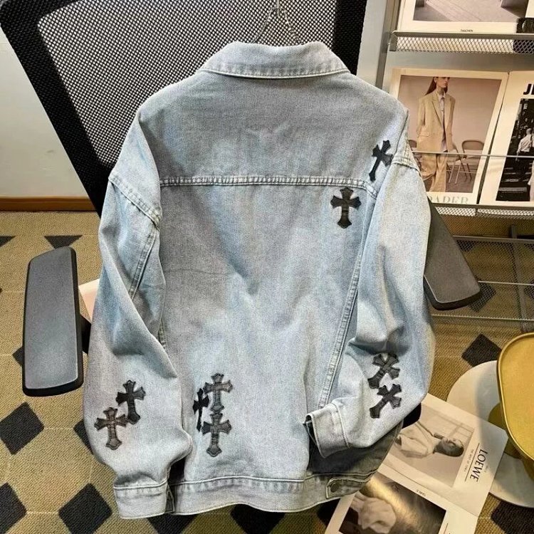 Chrome Hearts Light Luxury Cowboy Printed Coat Spring and Autumn Unisex Trendy Brand Men | Yooybuy S