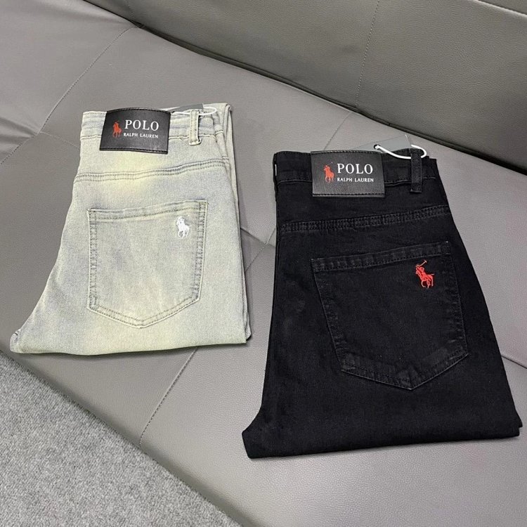 Ralph Lauren jeans embroidered casual pants straight leg slim fit pants | Yooybuy Spreadsheet