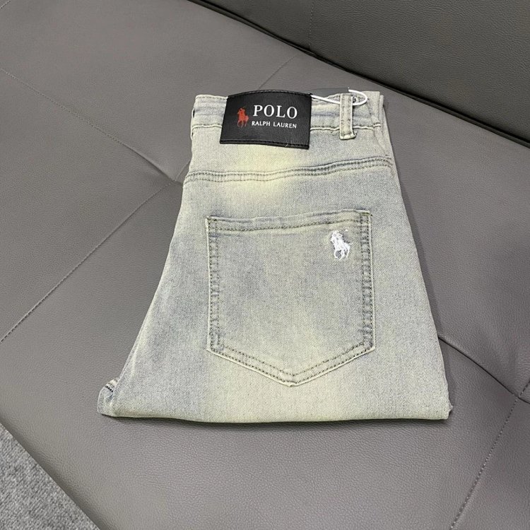 Ralph Lauren jeans embroidered casual pants straight leg slim fit pants | Yooybuy Spreadsheet