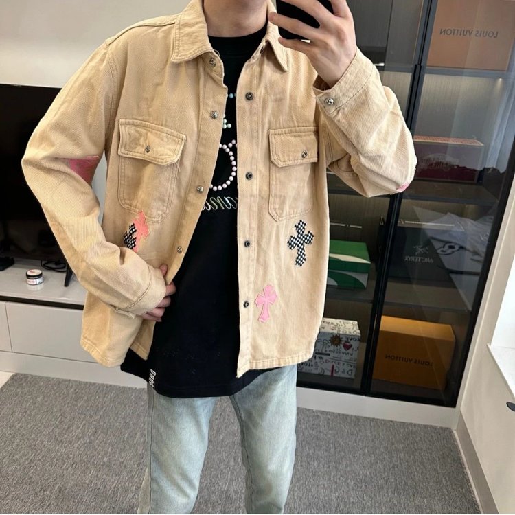 7743715359 Light Luxury Cowboy Coat Spring and Autumn Same Style Trendy Brand Men's Clothing | Yooyb