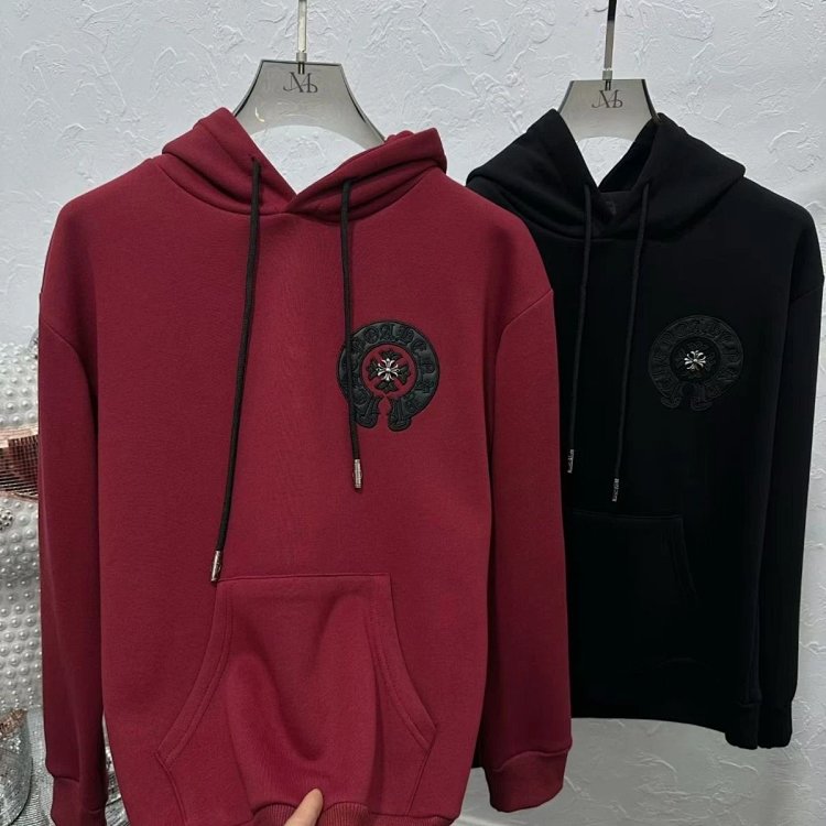 Chrome Hearts hooded sweatshirt, autumn and winter cross long sleeved fleece jacket | Yooybuy Spread