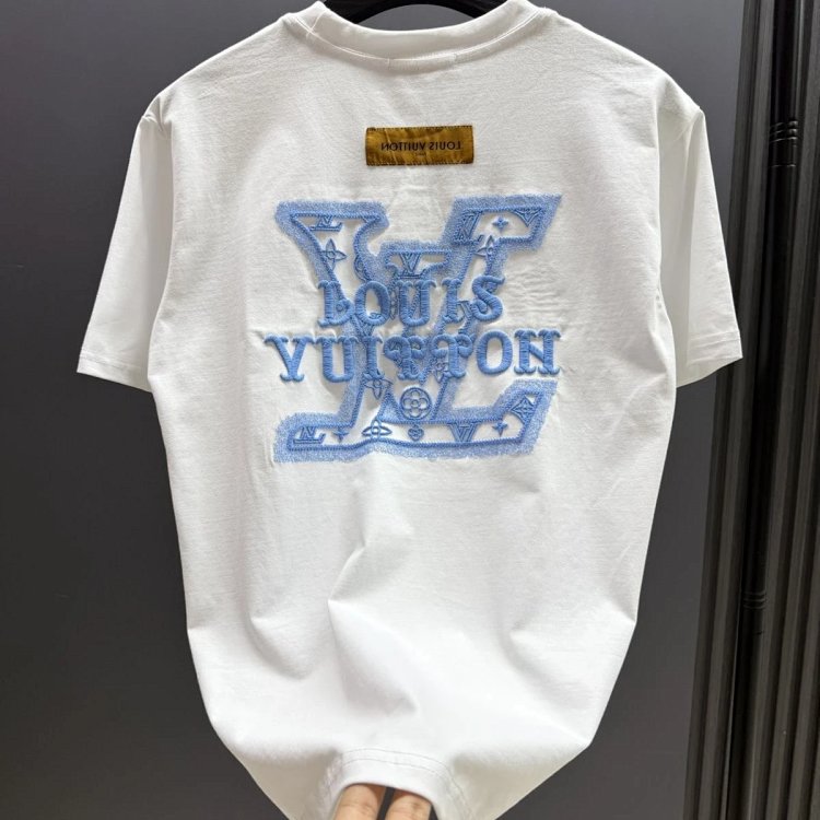Louis Vuitton short sleeved T-shirt unisex knit top with half sleeves | Yooybuy Spreadsheet