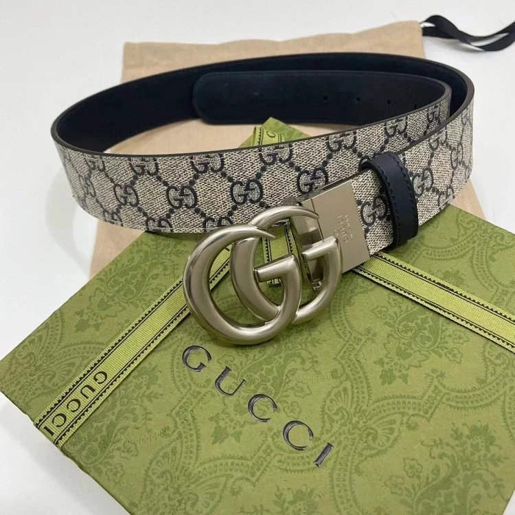 Gucci men's and women's belt PVC distressed calf leather vintage | Yooybuy Spreadsheet