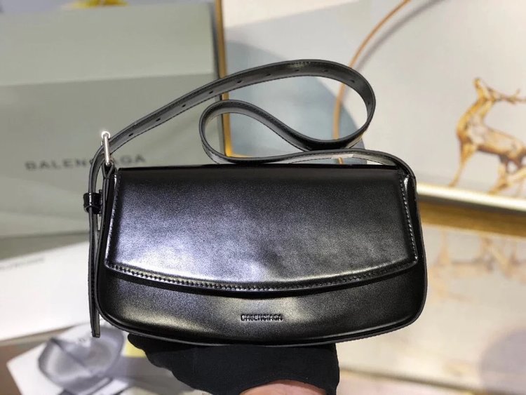 Balenciaga Crocodile Pattern Head Layer Calfskin Single Shoulder Handheld Underarm Bag Women's Bag |