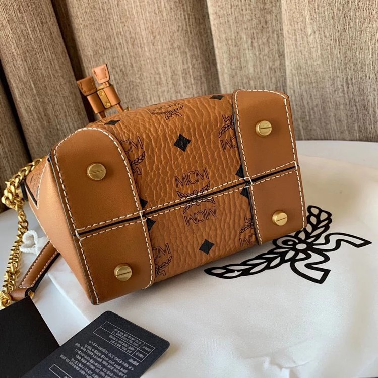 MCM Mini Drawstring Bucket Bag Imported Original Single Handbag Shoulder Bag Crossbody Bag | Yooybuy