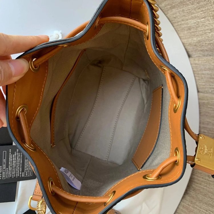 MCM Mini Drawstring Bucket Bag Imported Original Single Handbag Shoulder Bag Crossbody Bag | Yooybuy