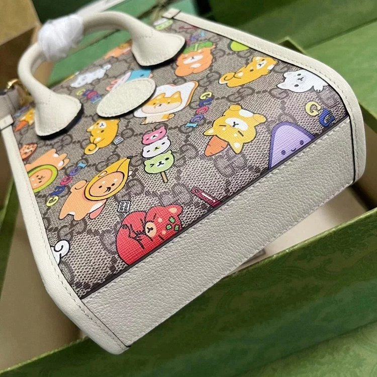 Gucci animal print mini tote bag music score bag crossbody bag shoulder bag unisex 699406 | Yooybuy
