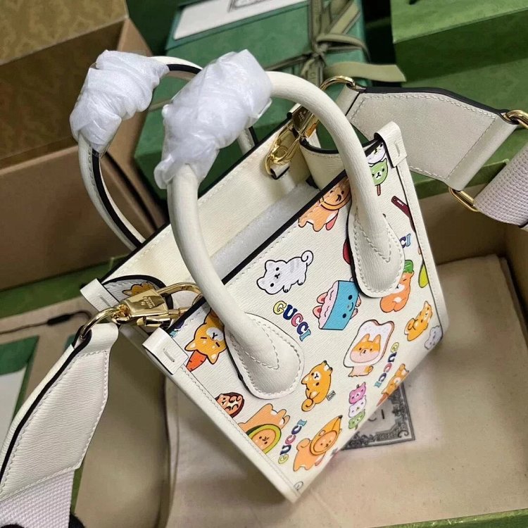 Gucci animal print mini tote bag music score bag crossbody bag shoulder bag unisex 699406 | Yooybuy