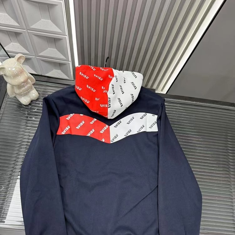 EVISU hooded red and white hoodie | Yooybuy Spreadsheet