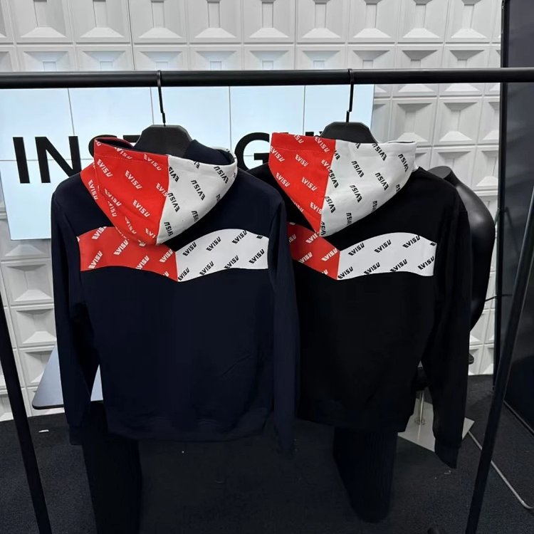 EVISU hooded red and white hoodie | Yooybuy Spreadsheet