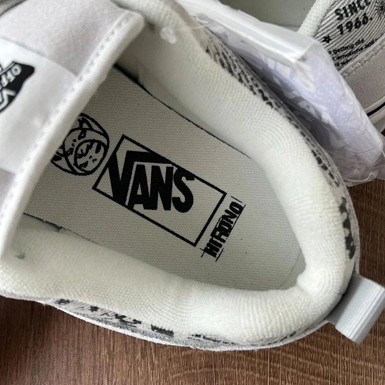 VANS Bubble Matt Ono Co branded Grey White Graffiti Casual Canvas Shoes | Yooybuy Spreadsheet
