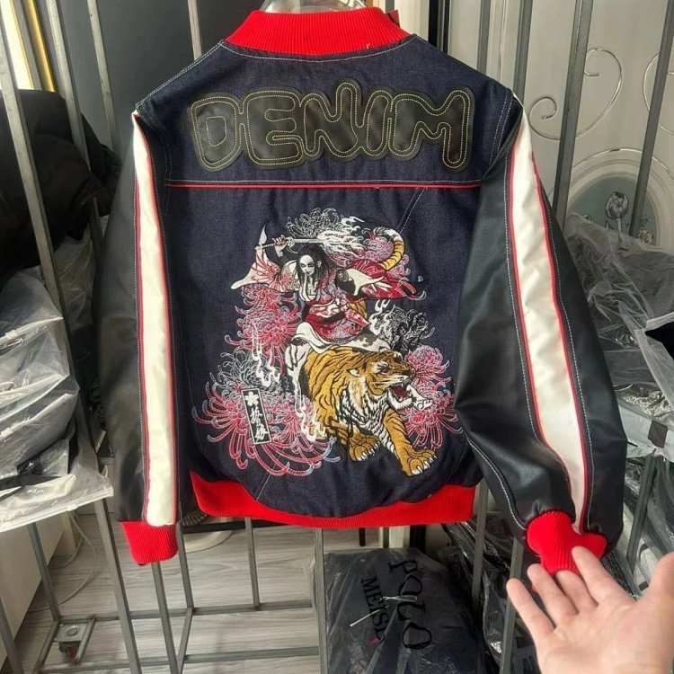 EVISU Heavy Industry Embroidered Cowboy Coat | Yooybuy Spreadsheet