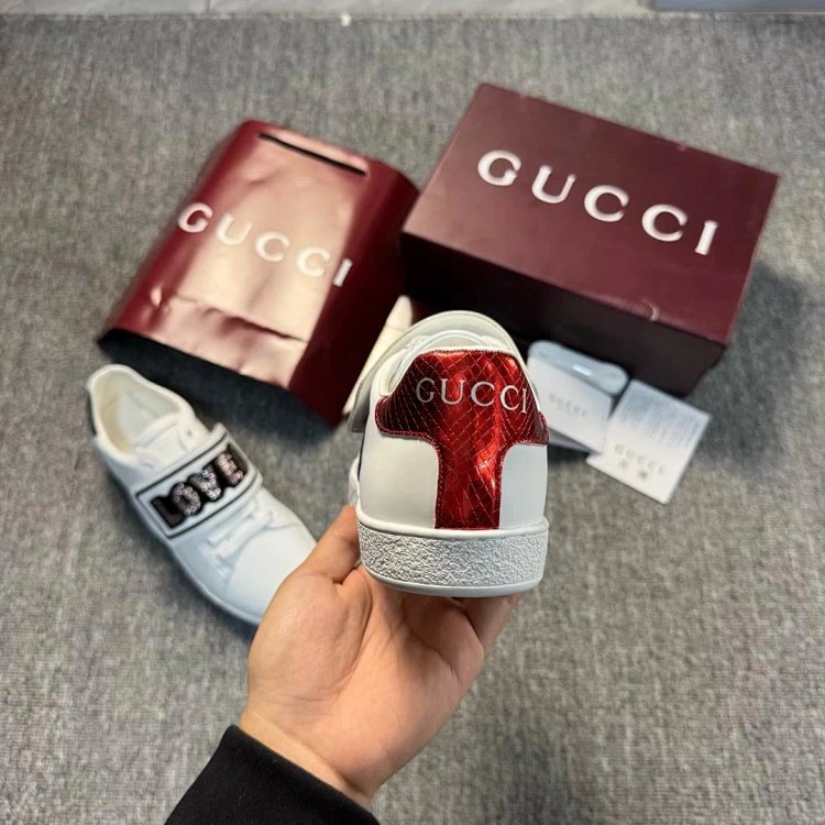Gucci Bright Diamond Love Patch Casual Shoes Board Shoes | Yooybuy Spreadsheet