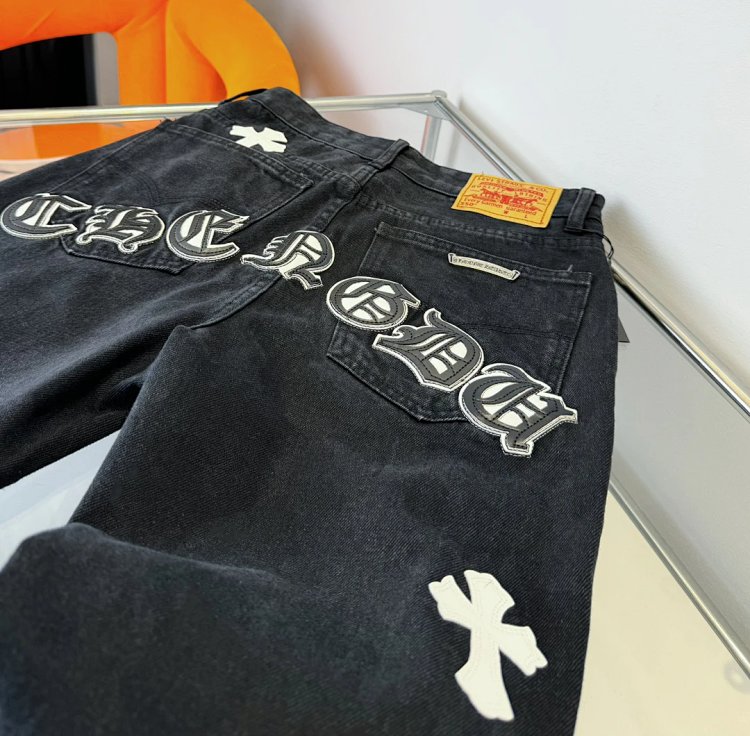 Chrome Hearts  High Street American Limited Loose Trendy Brand Washed Pants | Yooybuy Spreadsheet