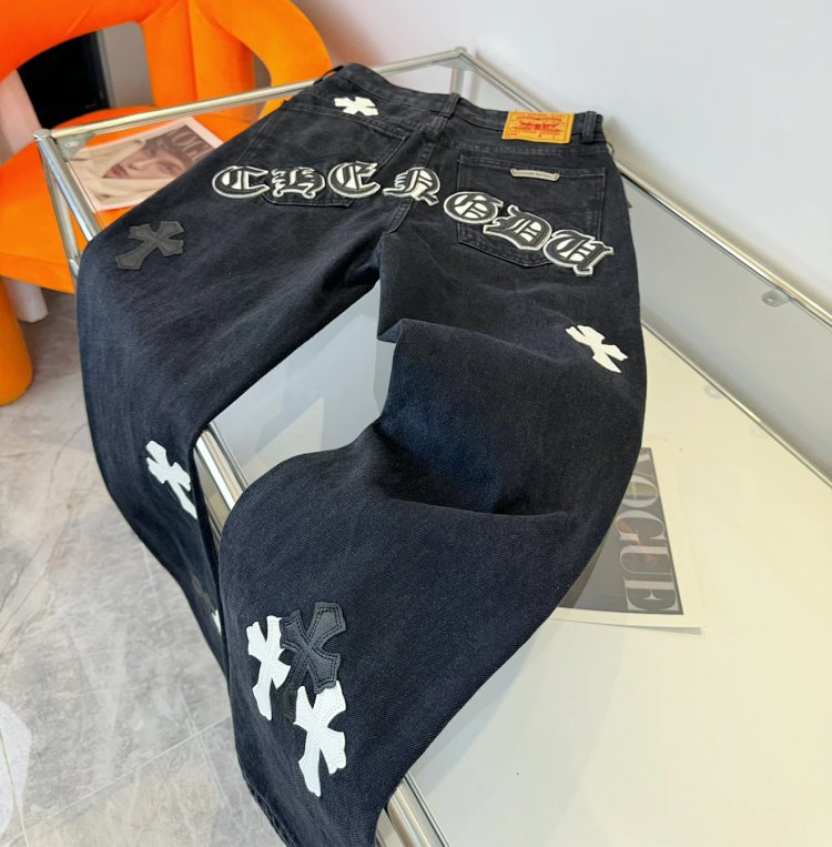 Chrome Hearts  High Street American Limited Loose Trendy Brand Washed Pants | Yooybuy Spreadsheet