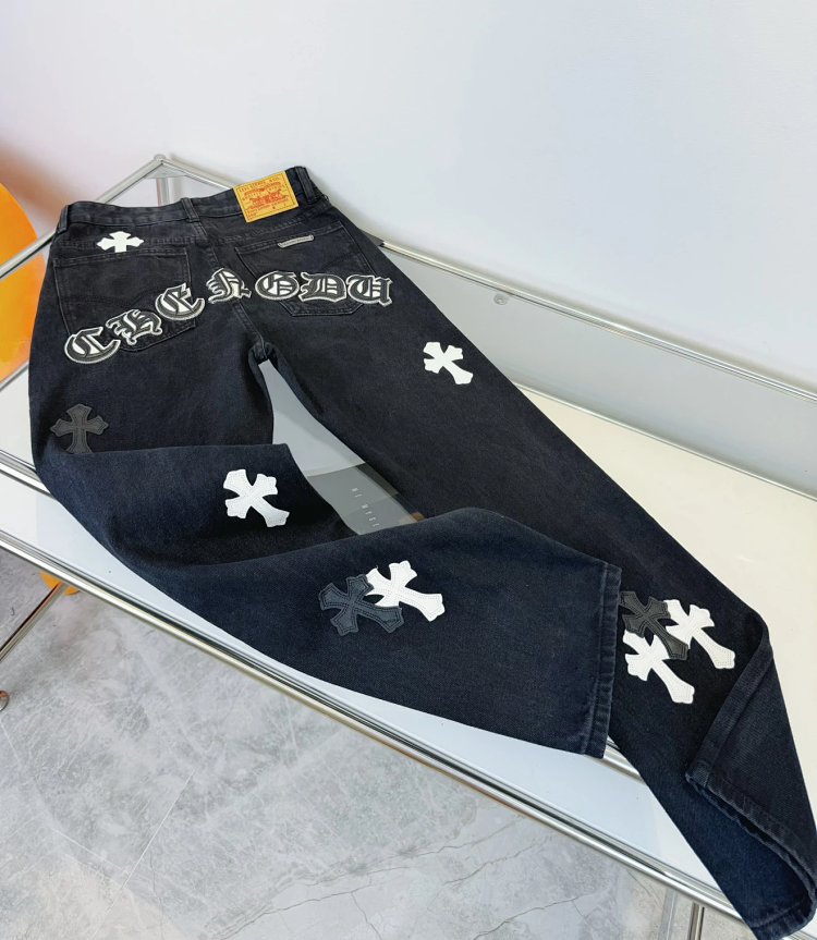 Chrome Hearts  High Street American Limited Loose Trendy Brand Washed Pants | Yooybuy Spreadsheet