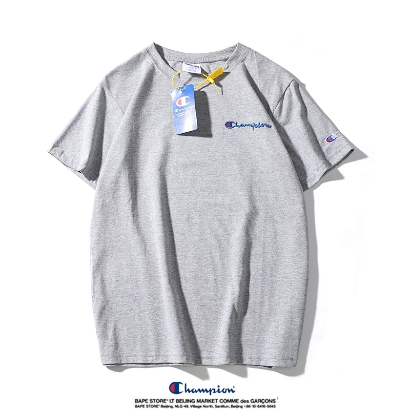 Champion small label pure cotton round neck short sleeved T-shirt | Yooybuy Spreadsheet