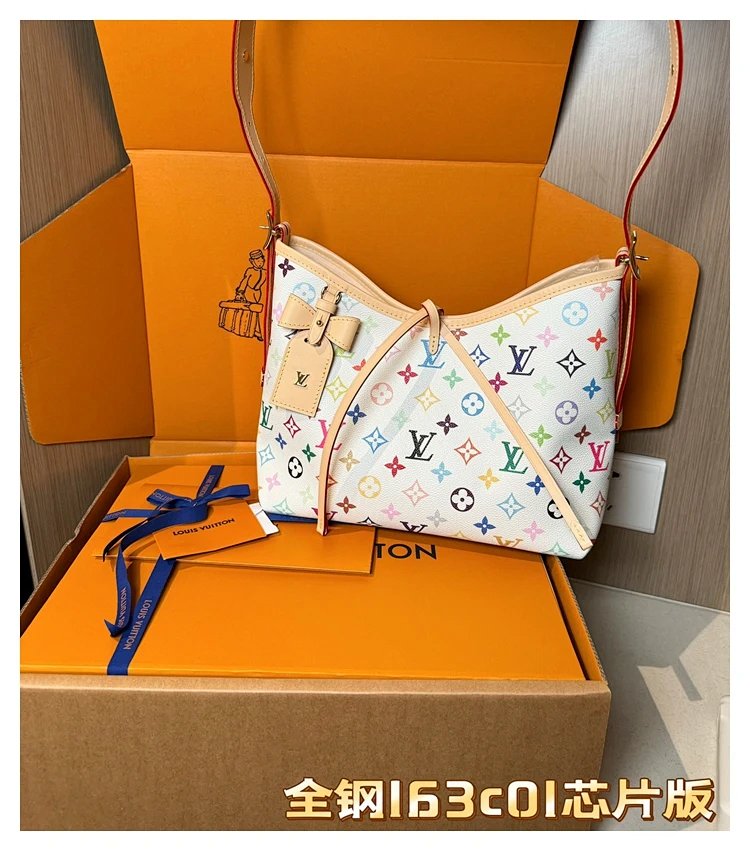 Louis Vuitton white tri colored CarryAll handbag | Yooybuy Spreadsheet