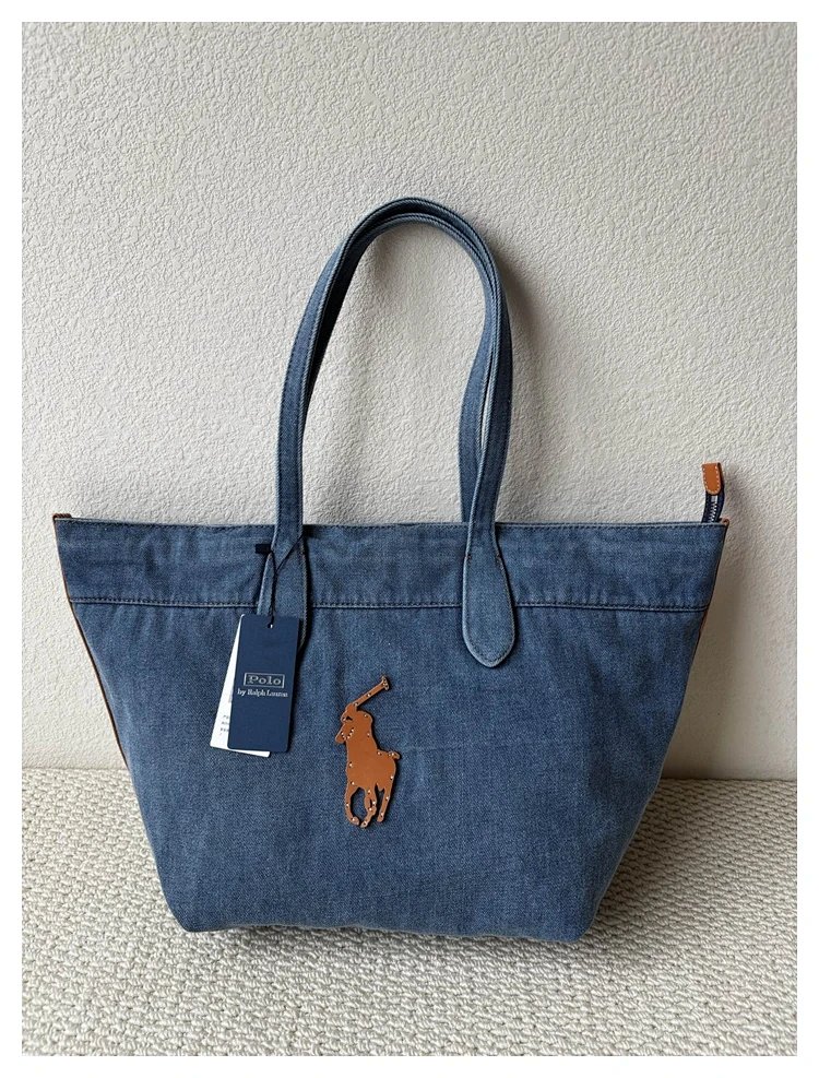 Ralph Lauren  Washed denim blue tote bag | Yooybuy Spreadsheet
