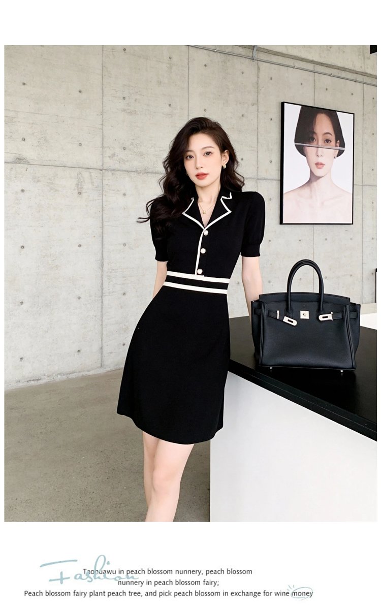 Summer Ice Silk Knitted French Dress | Yooybuy Spreadsheet