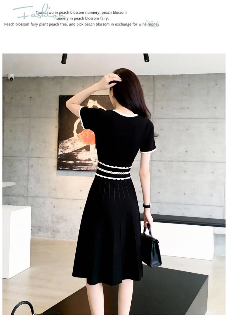 Summer new French Hepburn style small black dress | Yooybuy Spreadsheet