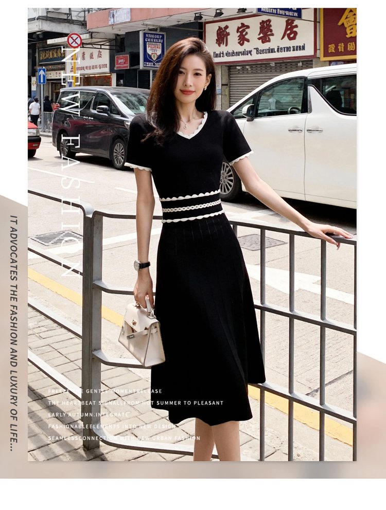 Summer new French Hepburn style small black dress | Yooybuy Spreadsheet