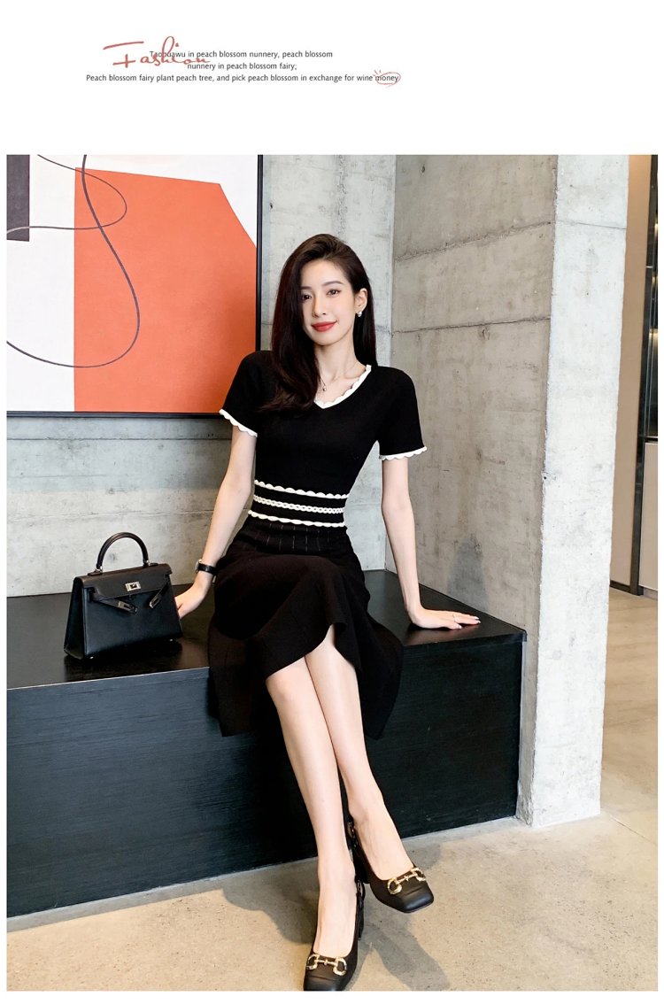Summer new French Hepburn style small black dress | Yooybuy Spreadsheet