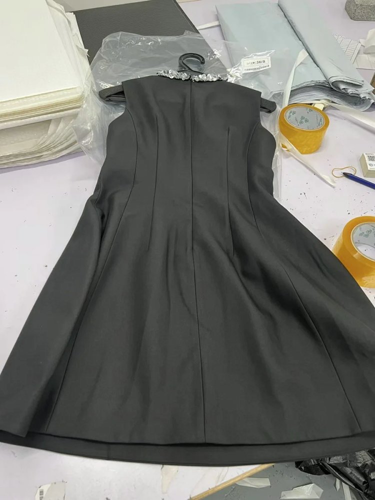 Temperament  skirt   socialite solid color sleeveless waist cinching slimming dress | Yooybuy Spread