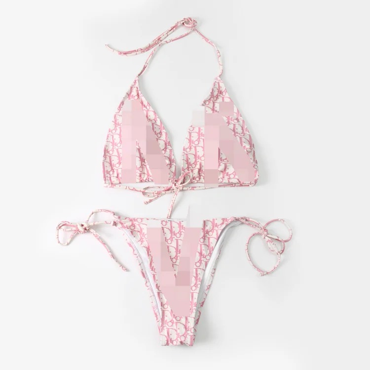 D Letter Swimsuit Women's Bikini Set